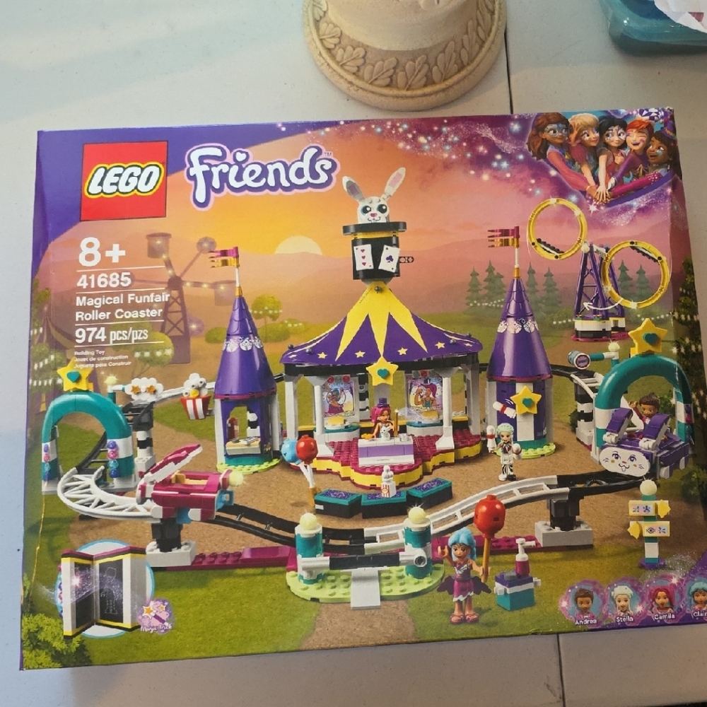 LEGO Friends Amusement Park Set - Purple, Yellow, and Green